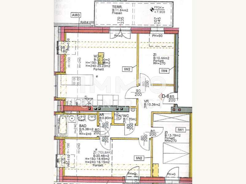 Renditeobjekt Hohenau an der March: Plan_Top_8.Rathausstraße Plan_Top_8.Rathausstraße