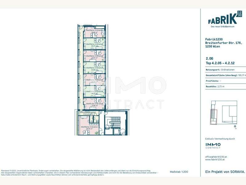 Grundriss Behandlungsraum