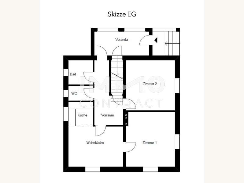 Haus Drosendorf Stadt: Skizze EG Skizze EG