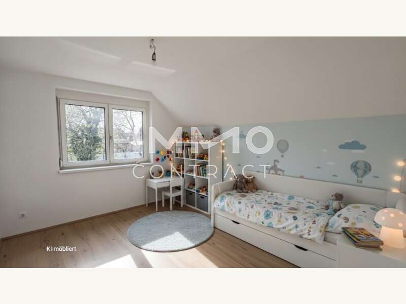 Doppelhaushälfte Ebenfurth: Kinderzimmer - KI-möbliert Kinderzimmer - KI-möbliert
