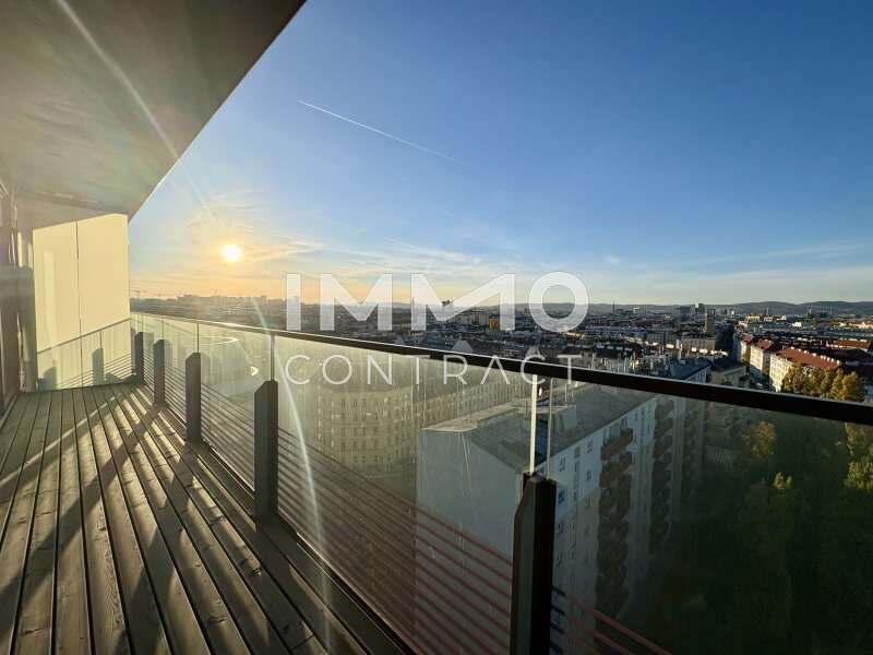 Mietwohnung Wien: Balkon Richtung Westen Balkon Richtung Westen