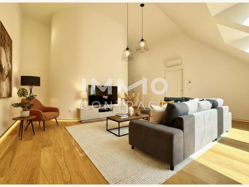 Dachgeschosswohnung Wien: VISU_Wohnzimmer VISU_Wohnzimmer