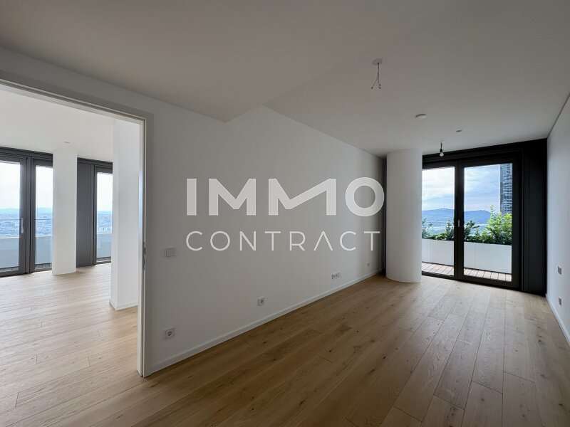 Schlafzimmer Richtung Kahlenberg