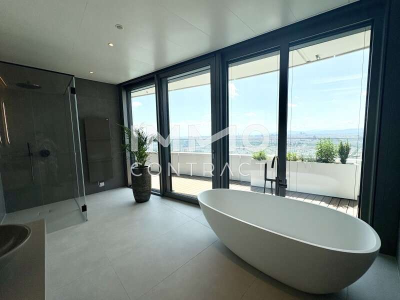 Badezimmer mit Aussicht