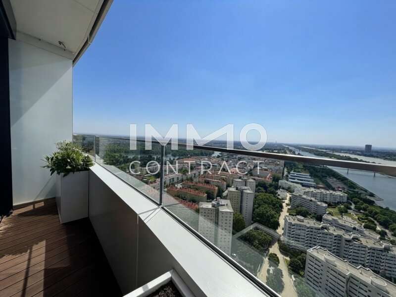Mietwohnung Wien: Balkon Richtung Alte Donau Balkon Richtung Alte Donau