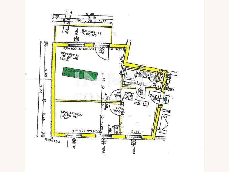 Mietwohnung Graz: Raumplan_W011_ Raumplan_W011_