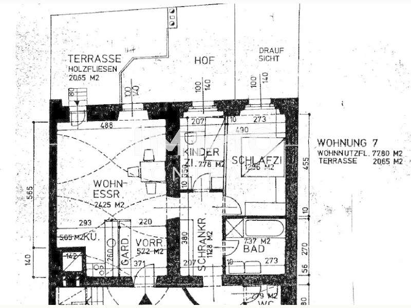Terrassenwohnung Wels: Plan Stadtplatz 48 TOP 7 Plan Stadtplatz 48 TOP 7