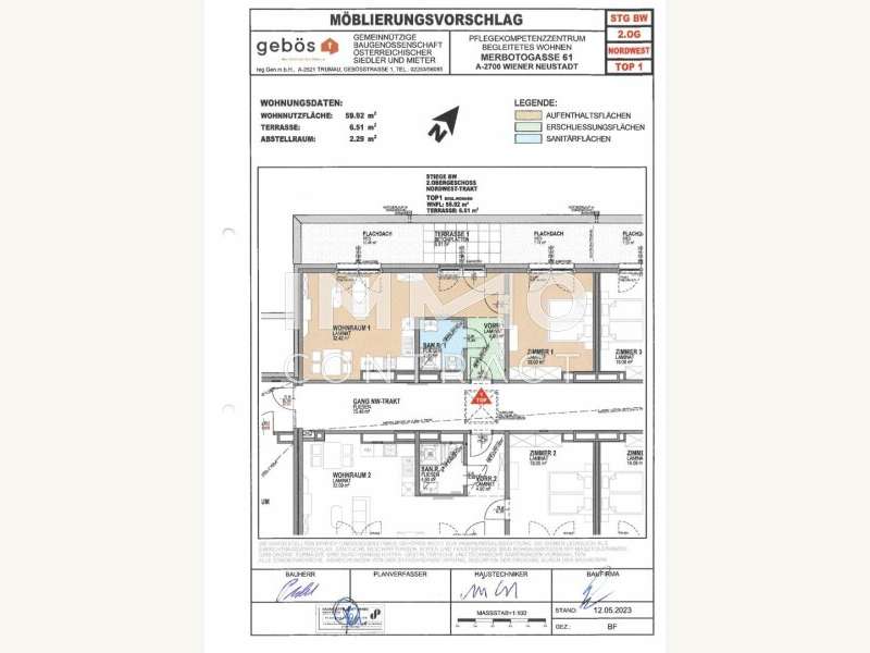 Mietwohnung Wiener Neustadt: Plan Top1 Plan Top1