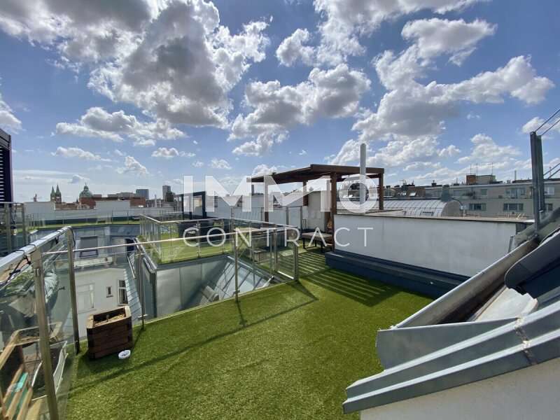 Blick auf Dachterrasse