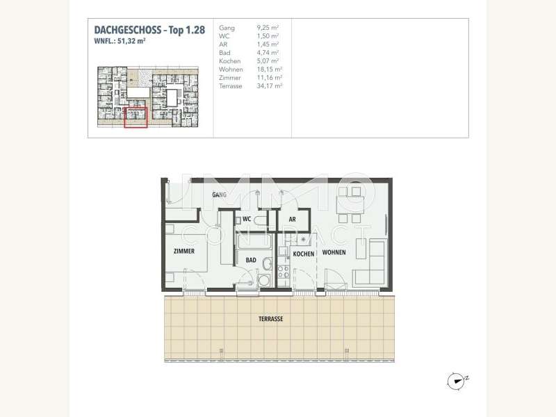 Eigentumswohnung Wien: Grundriss Grundriss