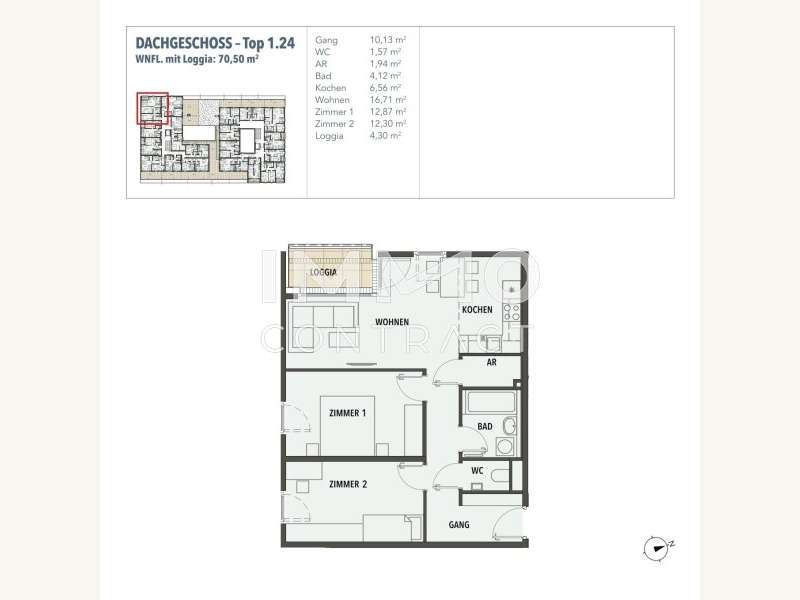 Eigentumswohnung Wien: Grundriss Grundriss