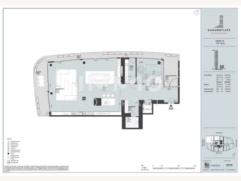 Eigentumswohnung Wien: 46-04 Ebene 46 46-04 Ebene 46