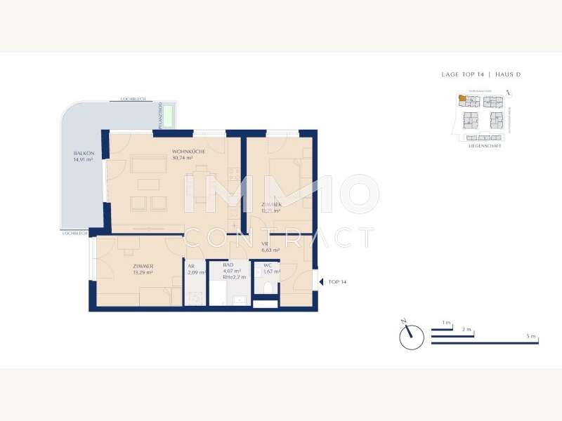 Eigentumswohnung Wien: Wohnungsplan Wohnungsplan