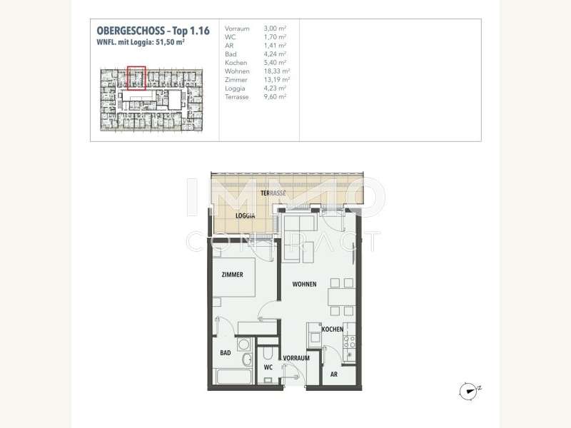 Eigentumswohnung Wien: Grundriss Grundriss