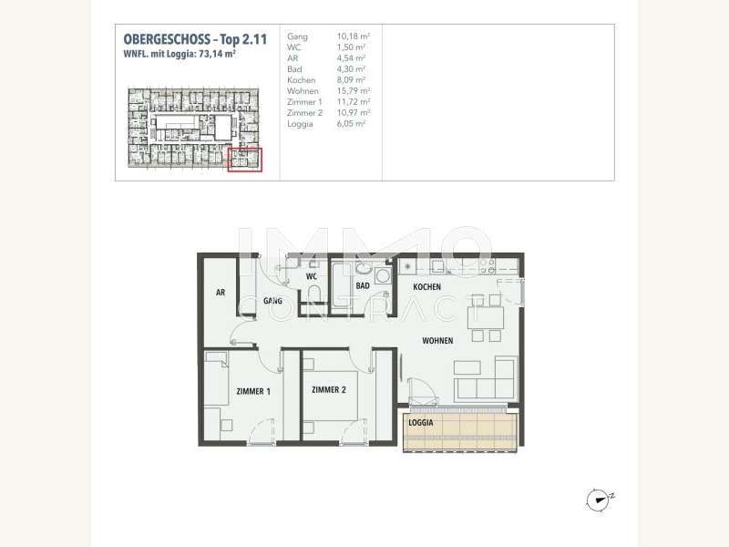 Eigentumswohnung Wien: Grundriss Grundriss