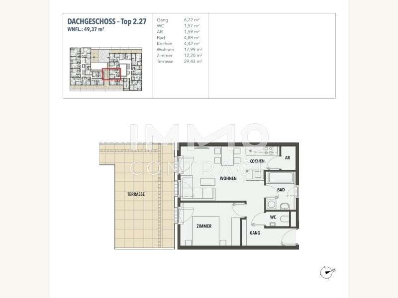 Eigentumswohnung Wien: Grundriss Grundriss