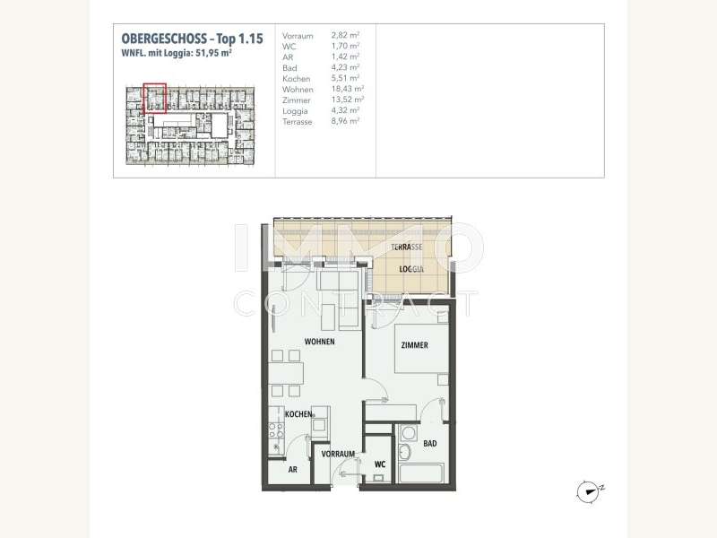Eigentumswohnung Wien: Grundriss Grundriss