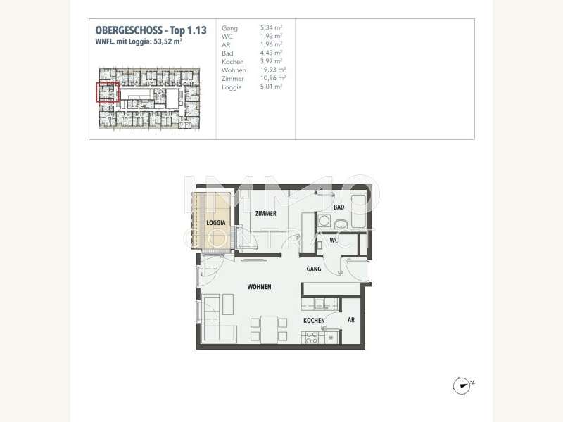 Eigentumswohnung Wien: Grundriss Grundriss