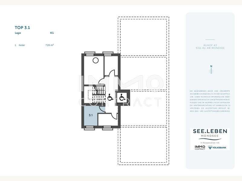 Eigentumswohnung Innerschwand am Mondsee: 2024_Mondsee Verkaufspläne 3.1 KG 2024_Mondsee Verkaufspläne 3.1 KG