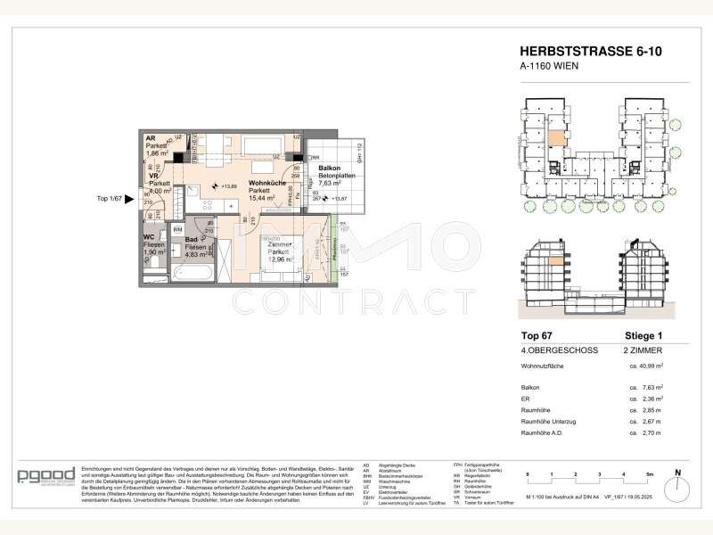 Wohnung Wien: Wohnungsplan Wohnungsplan
