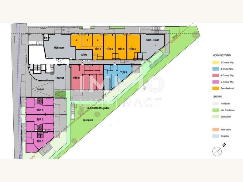 Dachgeschosswohnung Lanzendorf: Übersichtsplan Erdgeschoß Übersichtsplan Erdgeschoß