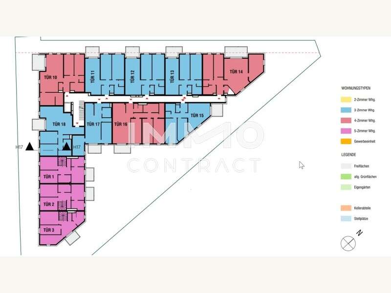 Dachgeschosswohnung Lanzendorf: Übersichtsplan 1 Stock Übersichtsplan 1 Stock
