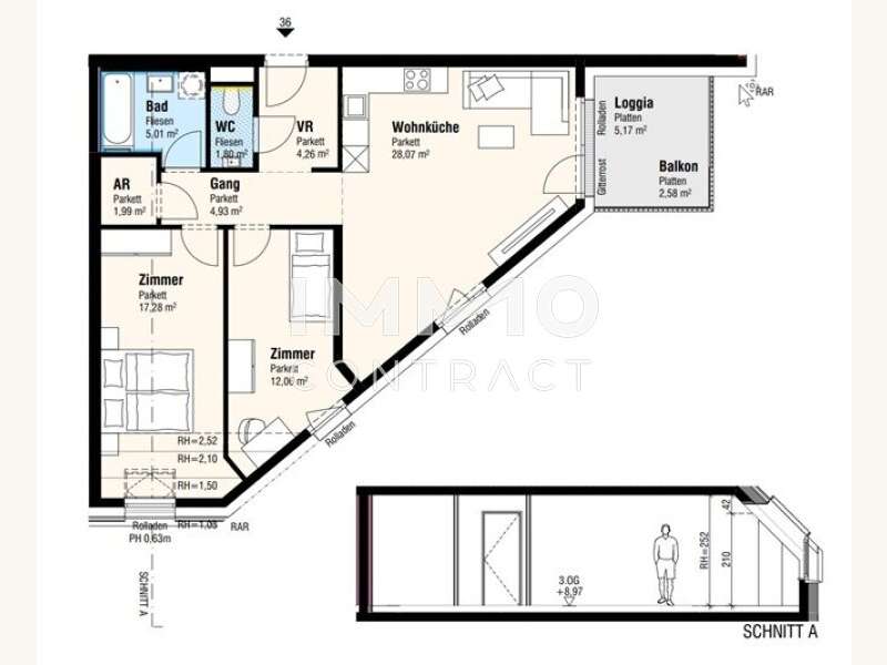 Dachgeschosswohnung Lanzendorf: Plan Plan