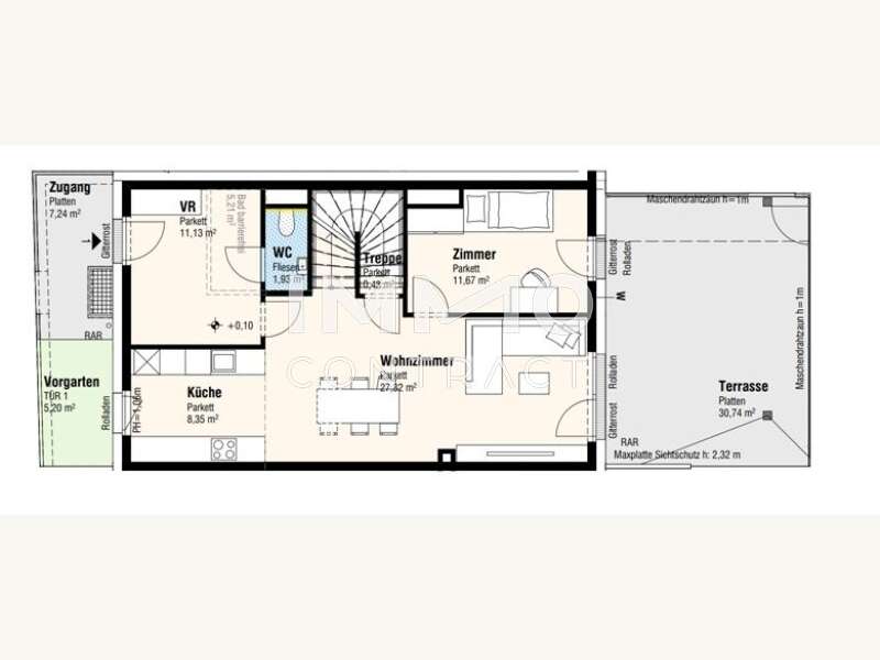Maisonette Lanzendorf: Erdgeschoß Erdgeschoß