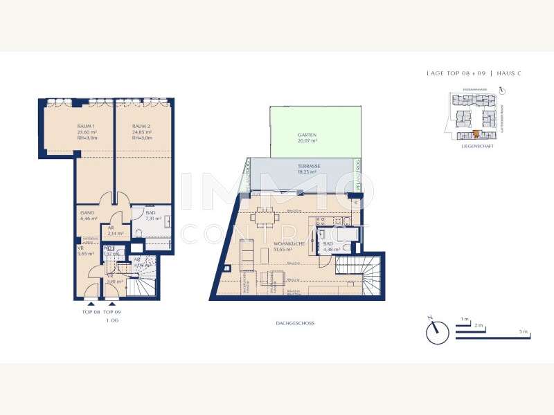 Maisonette Wien: SWIE_GAT_HausC_Top08-09 SWIE_GAT_HausC_Top08-09