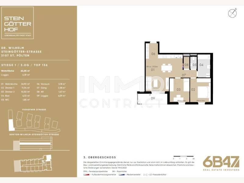 Eigentumswohnung St. Pölten: STG1-3OG-TOP36 STG1-3OG-TOP36