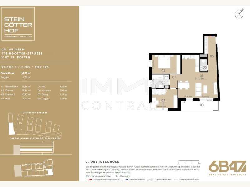 Eigentumswohnung St. Pölten: STG1-2OG-TOP23 STG1-2OG-TOP23