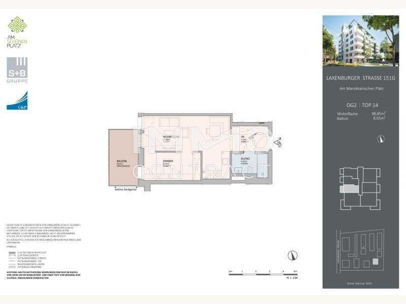 Eigentumswohnung Wien: L151_UMA_AF_MF_GR_09_OG2_14 L151_UMA_AF_MF_GR_09_OG2_14