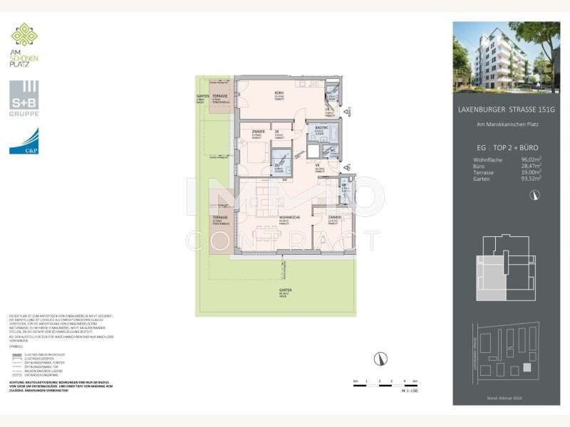 Eigentumswohnung Wien: L151_UMA_AF_MF_GR_09_EG_02+BÜRO L151_UMA_AF_MF_GR_09_EG_02+BÜRO