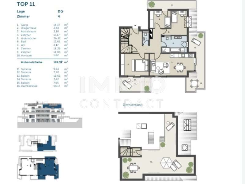 Terrassenwohnung Wien: Grundriss Grundriss