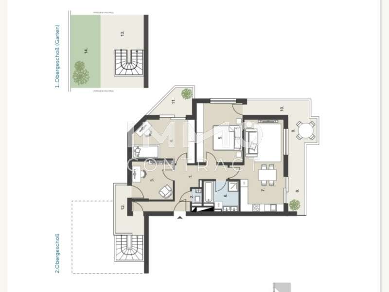 Terrassenwohnung Wien: Grundriss Grundriss