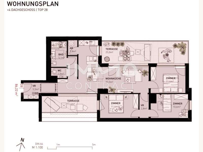 Dachgeschosswohnung in Wien - Bild 6 Dachgeschosswohnung in Wien - Bild 6