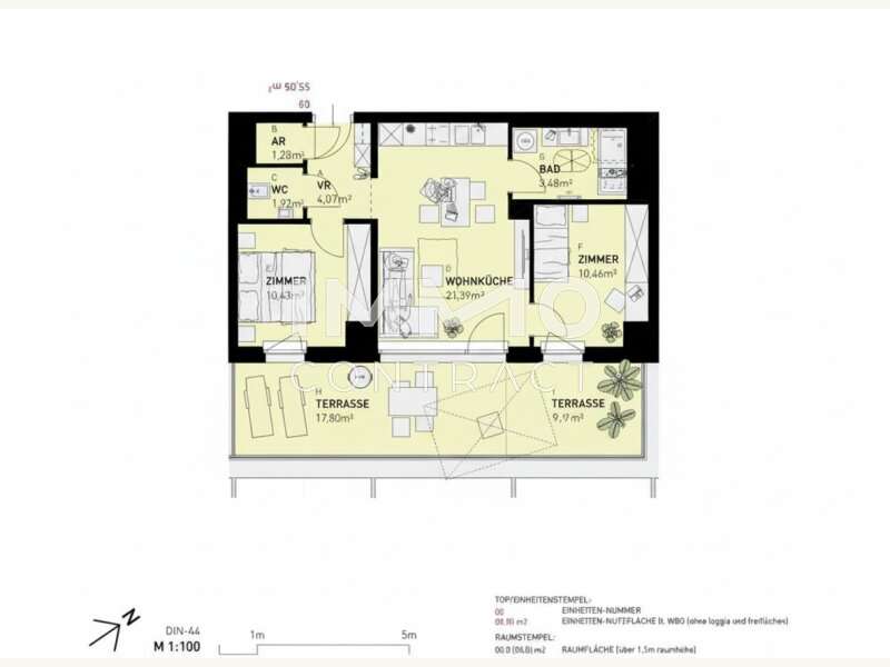 Dachgeschosswohnung Wien: Top 33 Top 33
