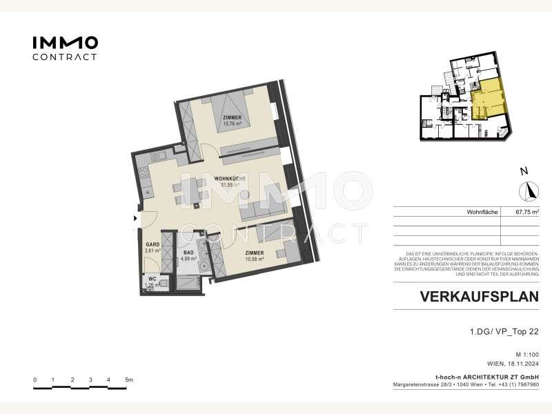 Dachgeschosswohnung in Wien - Bild 10