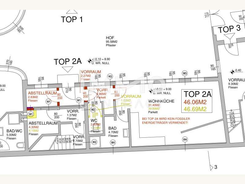 Grundriss Top 2A