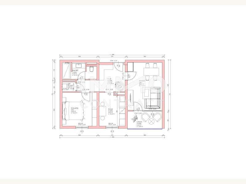 Eigentumswohnung Attnang-Puchheim: Wohnungsplan NEU Wohnungsplan NEU
