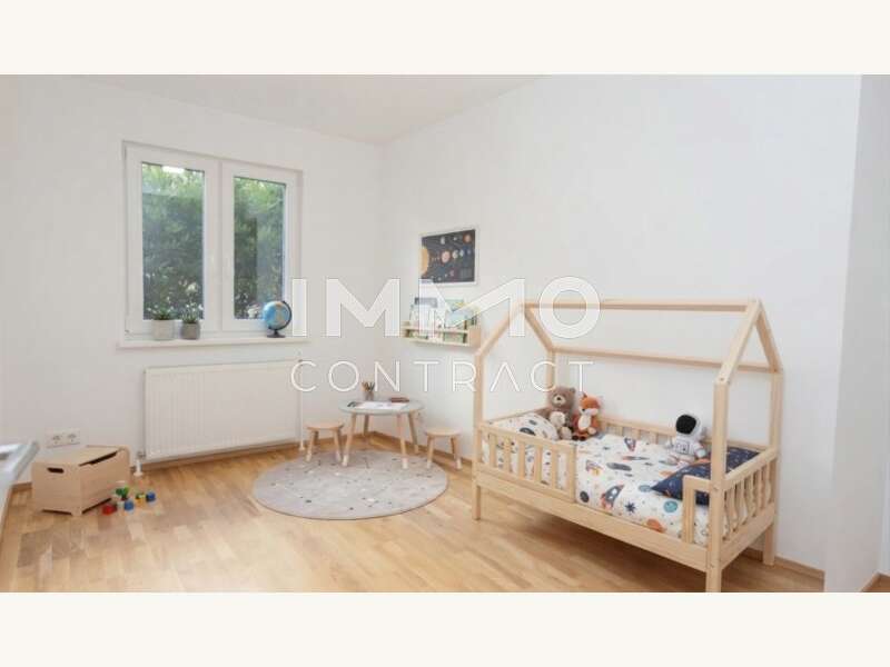 Eigentumswohnung Wien: Schlafzimmer 2 Variante KI Möblierung Kinderzimmer Schlafzimmer 2 Variante KI Möblierung Kinderzimmer