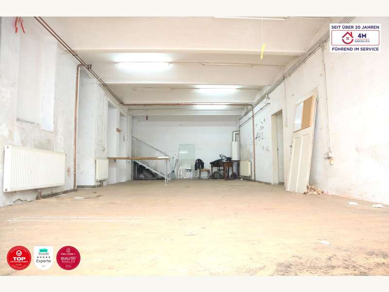 Durchsicht vom hinteren Rand nach vorne