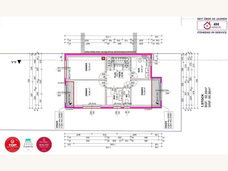 Einfamilienhaus Wien: Obergeschoss Obergeschoss