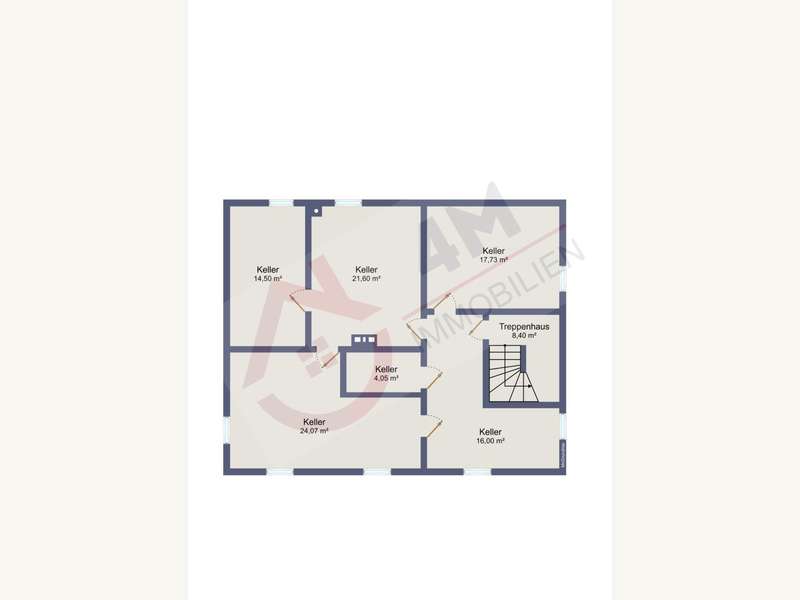 Einfamilienhaus Wien: Grundriss Keller Grundriss Keller