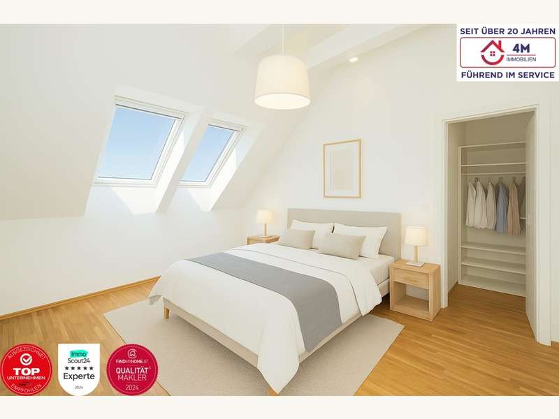 Beispielbild Schlafzimmer mit begehbarer Garderobe