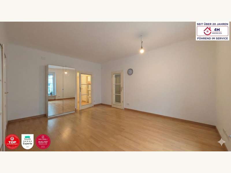 Eigentumswohnung Wien: Wohnzimmer leer Wohnzimmer leer