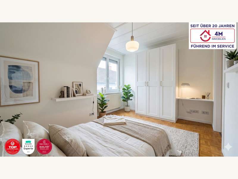 Eigentumswohnung Wien: Schlafzimmer 1 staged Schlafzimmer 1 staged