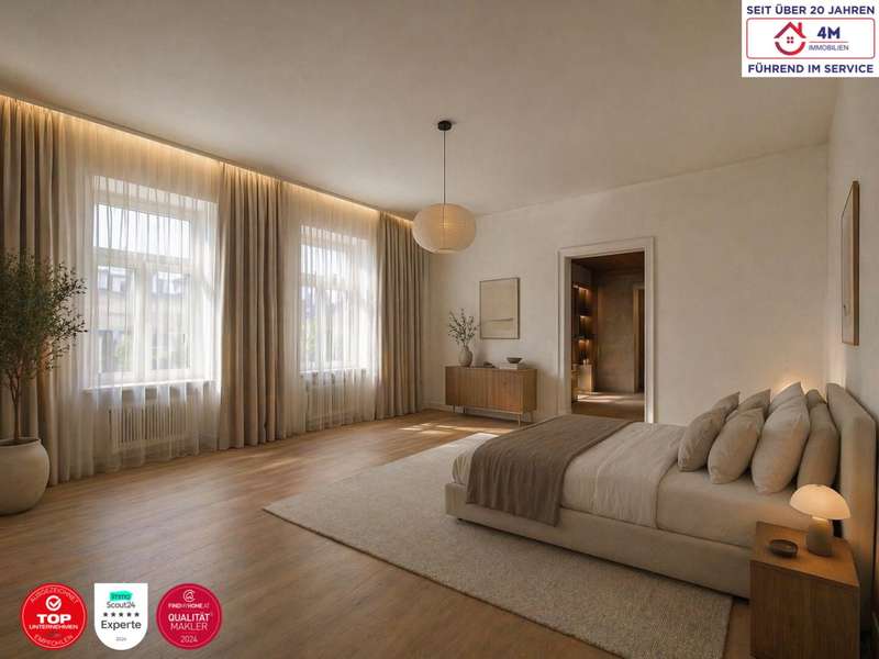Eigentumswohnung Wien: Schlafzimmer (Visualisierung) Schlafzimmer (Visualisierung)