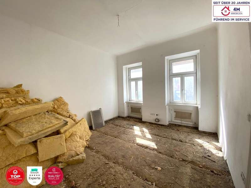 Eigentumswohnung Wien: Arbeitszimmer (Aktueller Zustand) Arbeitszimmer (Aktueller Zustand)
