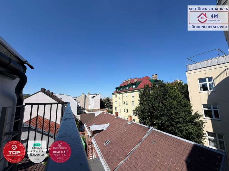 Eigentumswohnung Wien: Aussicht Balkon Nordosten Aussicht Balkon Nordosten